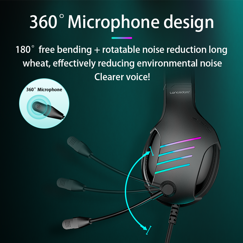 Langsdom Casque Gaming G7 Guadeloupe