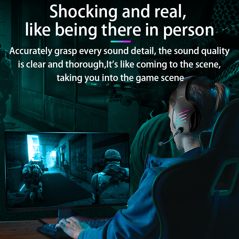 Langsdom Casque Gaming G7 Guadeloupe