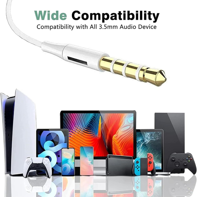 Ecouteurs Filaire avec Microphone 3.5mm Jack