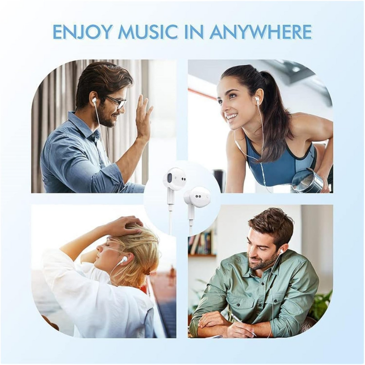 Ecouteurs Filaire avec Microphone 3.5mm Jack