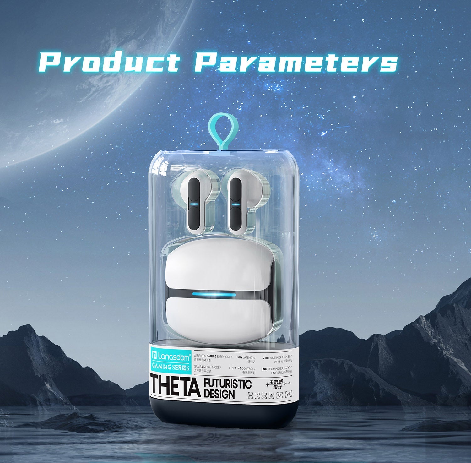 Langsdom EarBud Theta - Ecouteurs Sans Fil - TG11 Guadeloupe