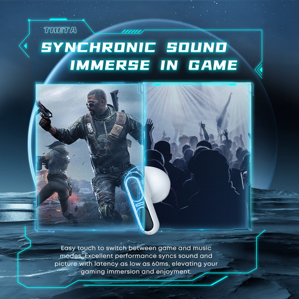 Langsdom EarBud Theta - Ecouteurs Sans Fil - TG11 Guadeloupe