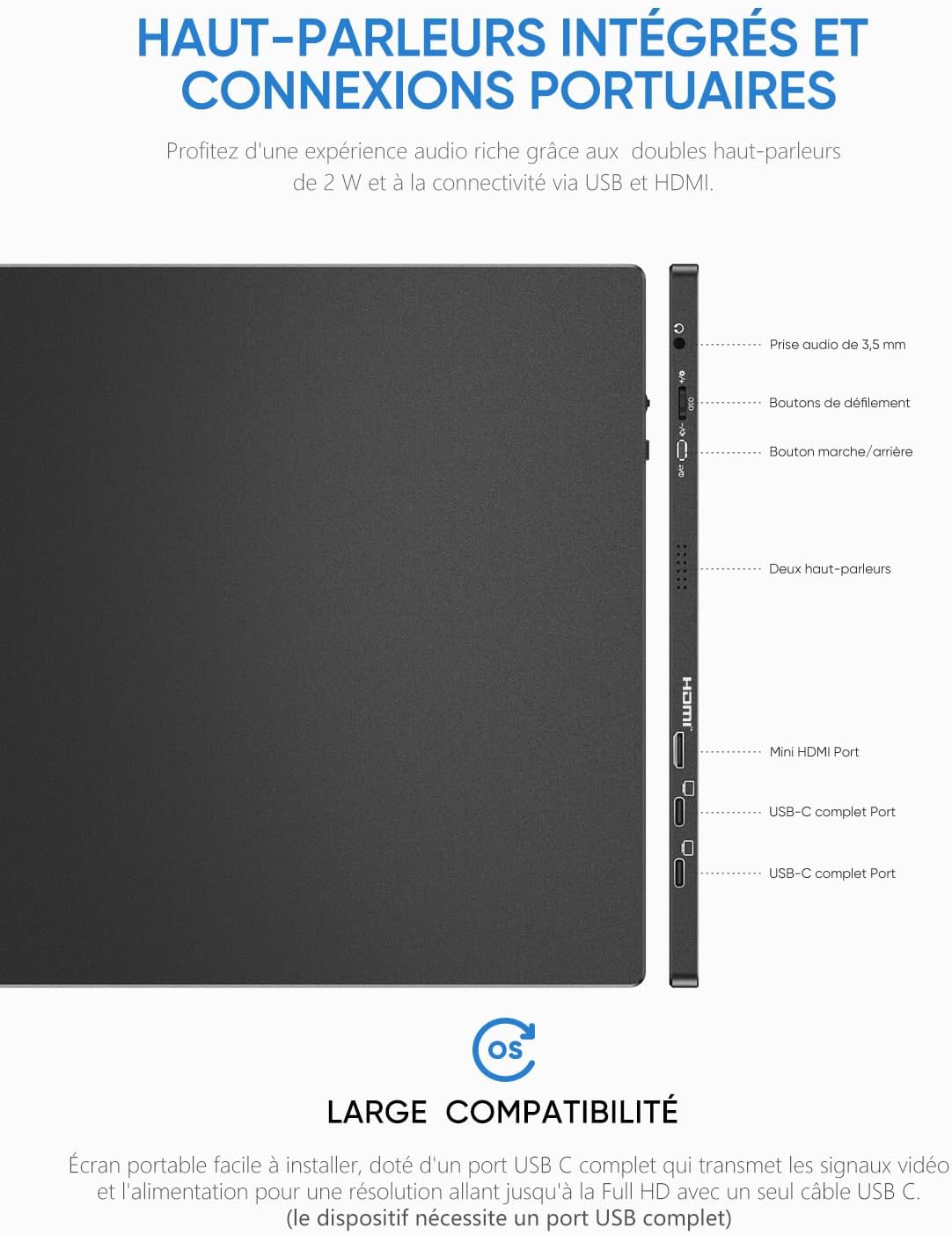 FLIP US ÉCRAN PORTABLE 15,6" POUR MACBOOK ET PC Guadeloupe