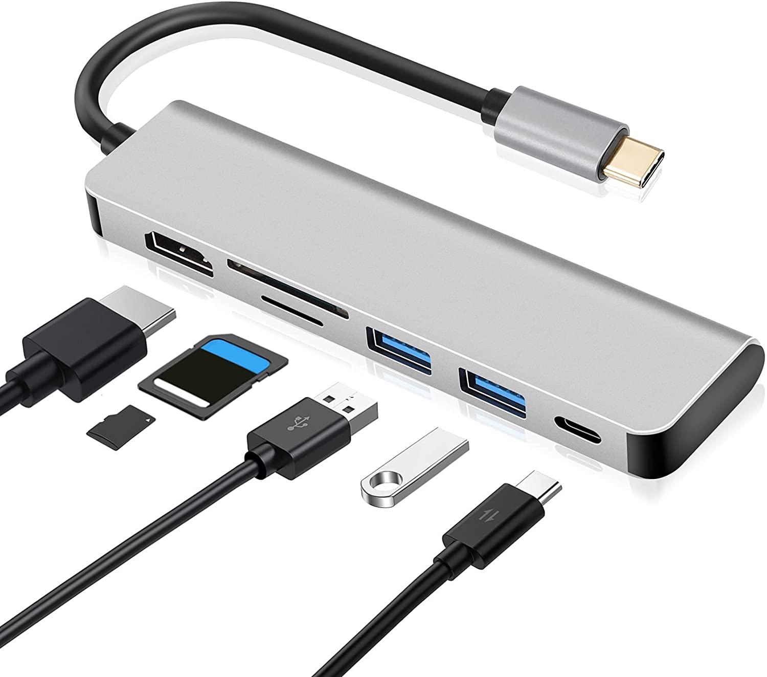Flip mobile HUB USB-C POUR MACBOOK, ORDI ET TABLETTES HUB 5 in 1 Guyane Francaise
