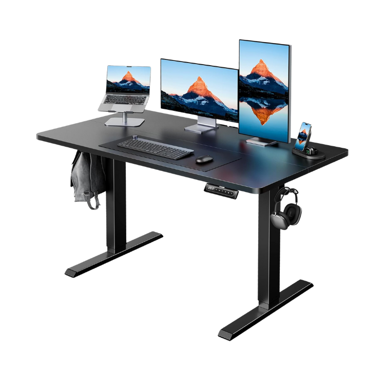 Bureau assis-debout électrique 120cm x 60cm