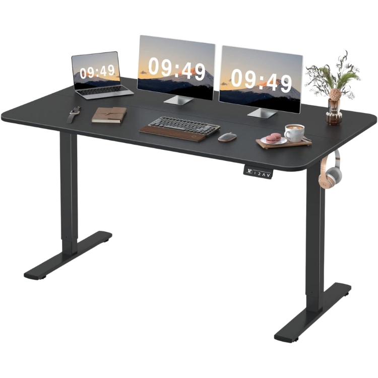 Furmax Bureau Assis Debout Électrique avec Mémoire Noir 140cm Neuf Guadeloupe