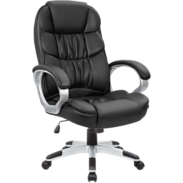 FLIP US Chaise de Bureau Rembourré Executive Noir Neuf Guyane Francaise