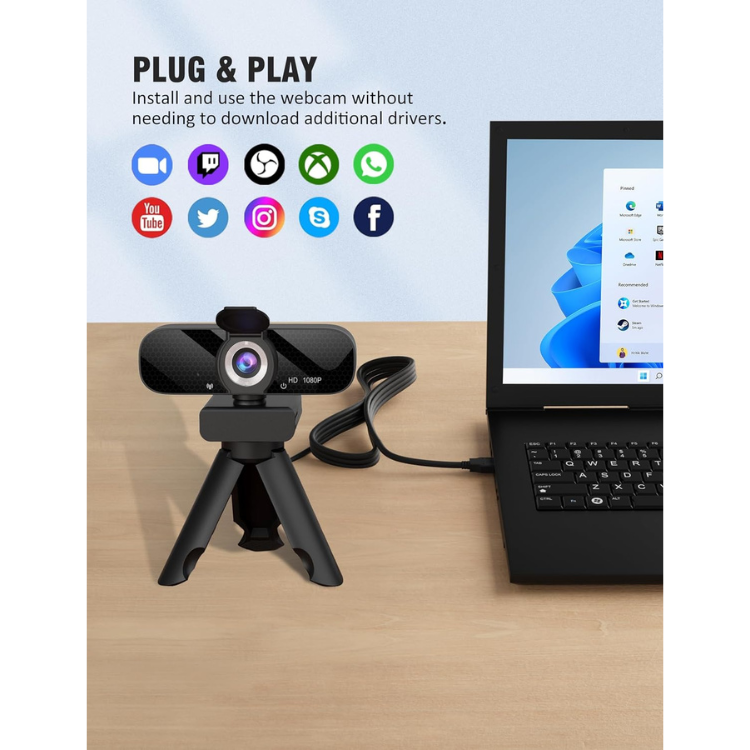 Webcam Full HD 1080p