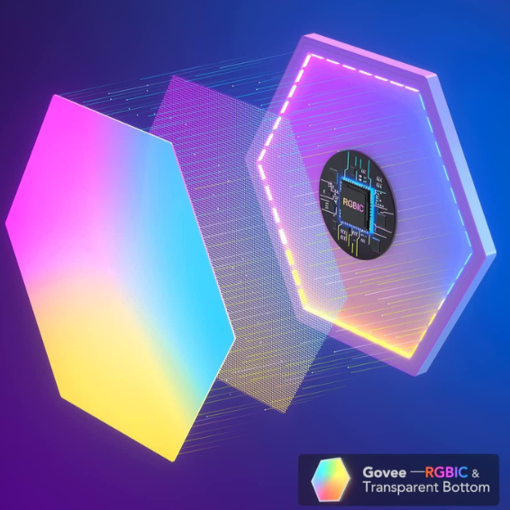 Govee Glide Panneaux Lumineux RGBIC hexagonal