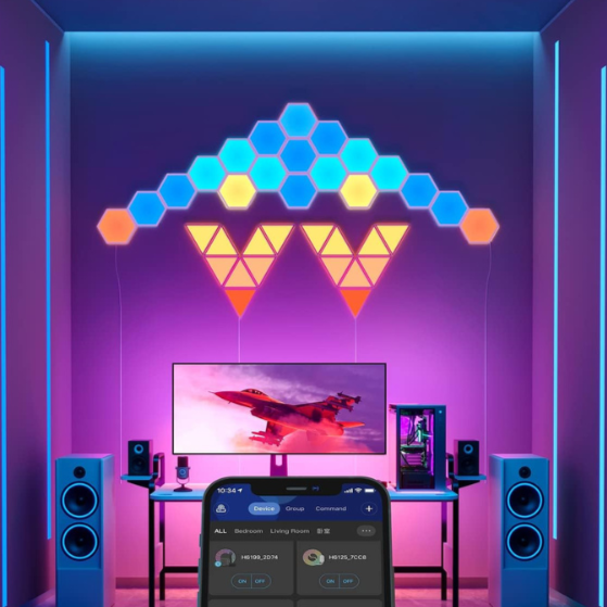 Govee Glide Panneaux Lumineux RGBIC hexagonal