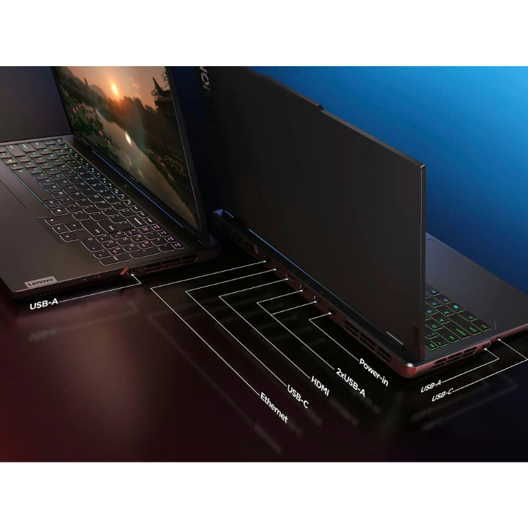 Lenovo Legion Pro 5 Ordi Portable Gaming 16" (1440p) - RTX 4070 - AMD Ryzen 7 huit coeurs 5,1 GHz Max - 32Go RAM