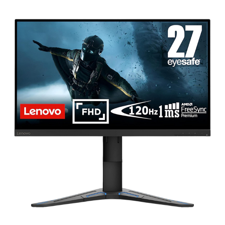 Lenovo Écran Ordi Gaming 27" - Lenovo G27e-20 - 100Hz Noir Neuf Guadeloupe