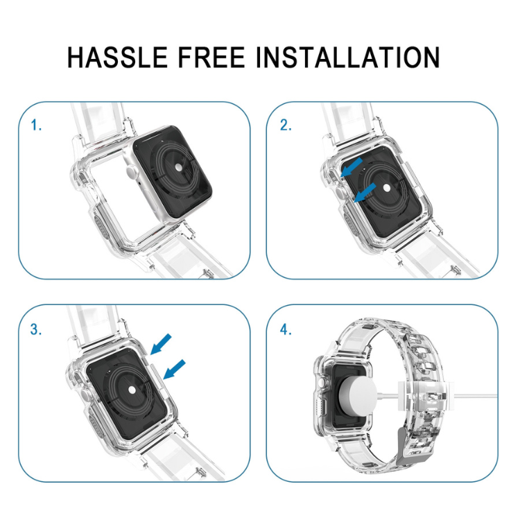 MyBat Bracelet Apple Watch avec Coque Transparente 40-41mm