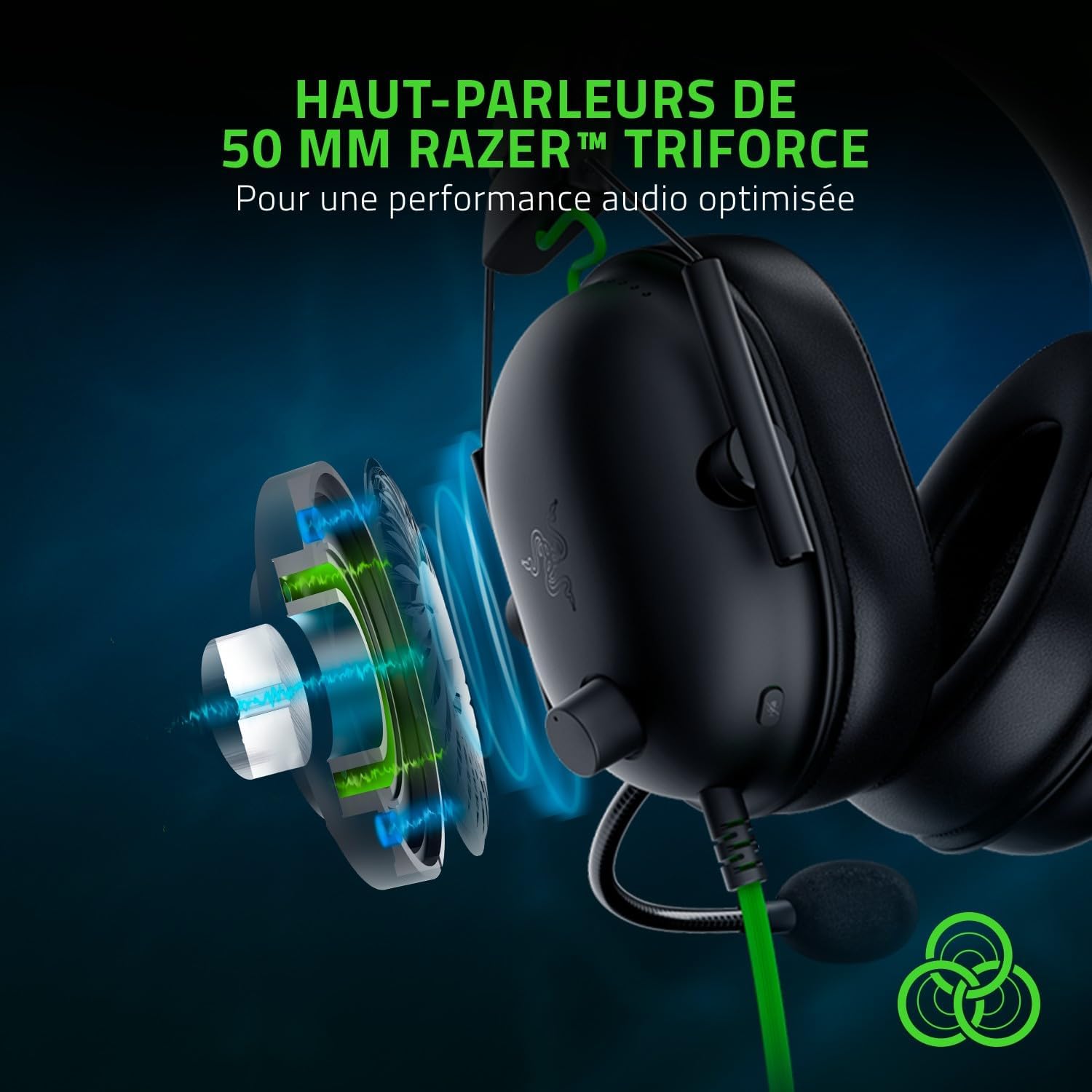 Razer BlackShark V2x Casque Gaming Pro avec Micro