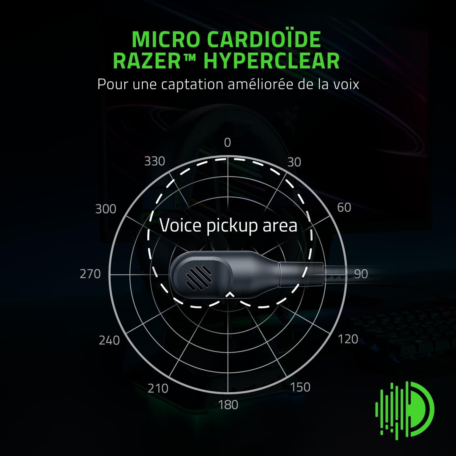 Razer BlackShark V2x Casque Gaming Pro avec Micro