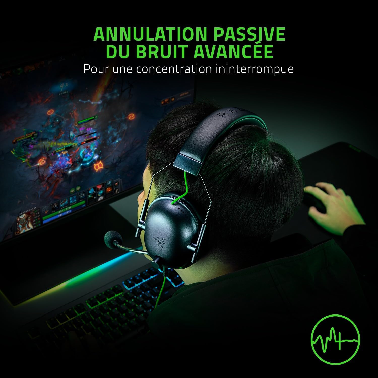 Razer BlackShark V2x Casque Gaming Pro avec Micro