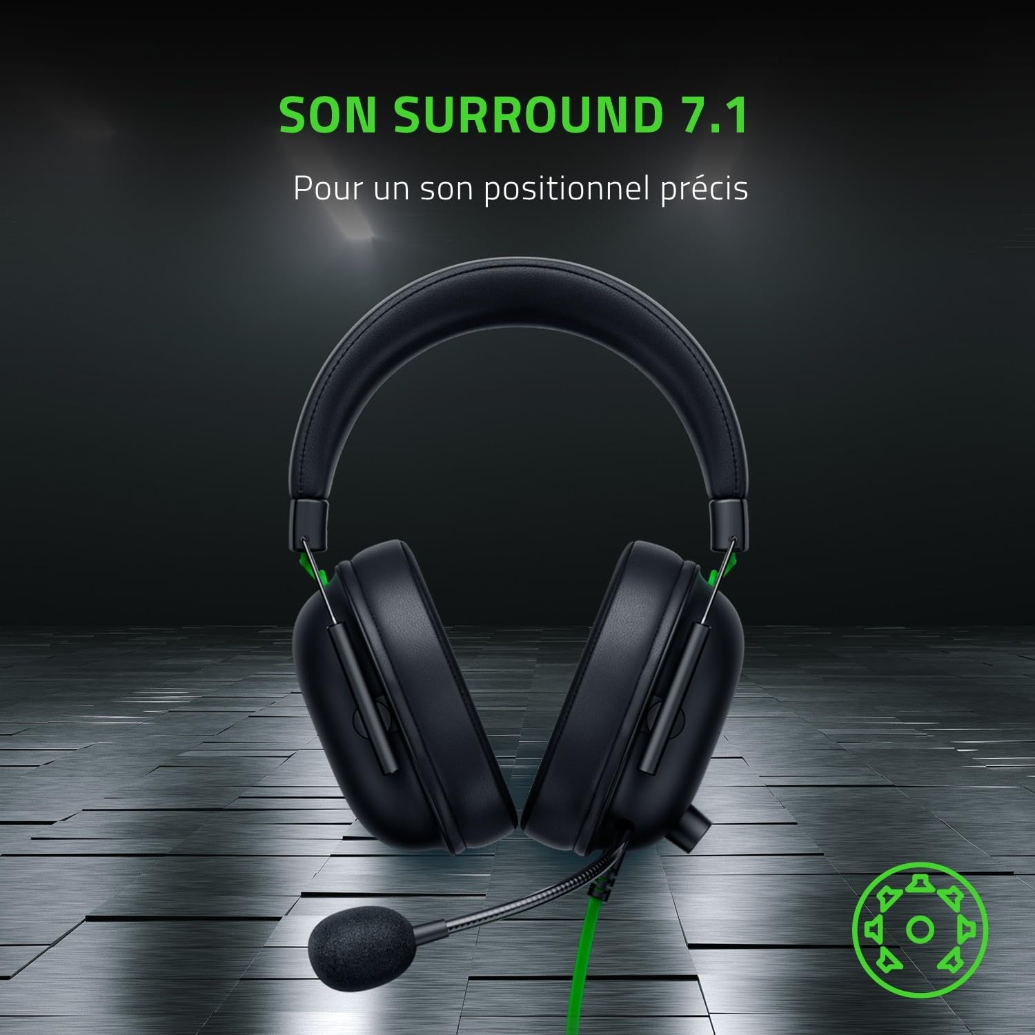 Razer BlackShark V2x Casque Gaming Pro avec Micro