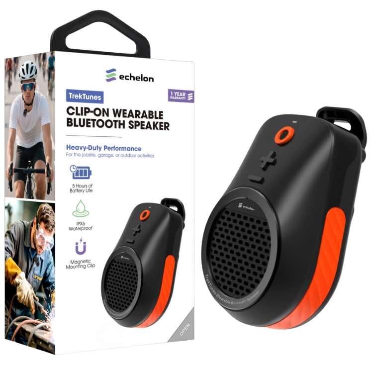 MyBat echelon TrekTunes Clip-On Wearable Wireless Speaker - Black Guadeloupe