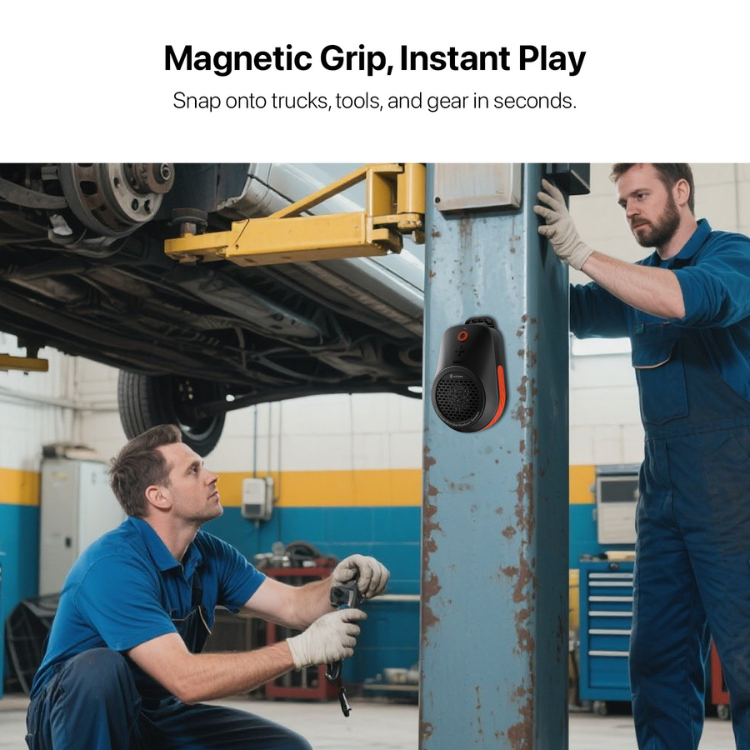 MyBat echelon TrekTunes Clip-On Wearable Wireless Speaker - Black Guadeloupe