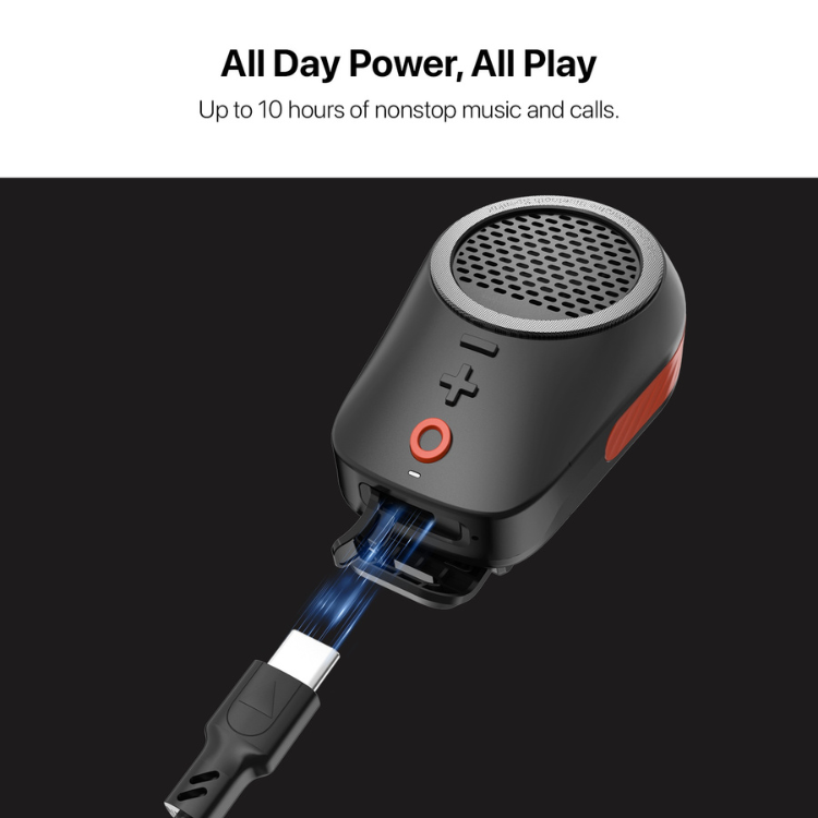 MyBat echelon TrekTunes Clip-On Wearable Wireless Speaker - Black Guadeloupe