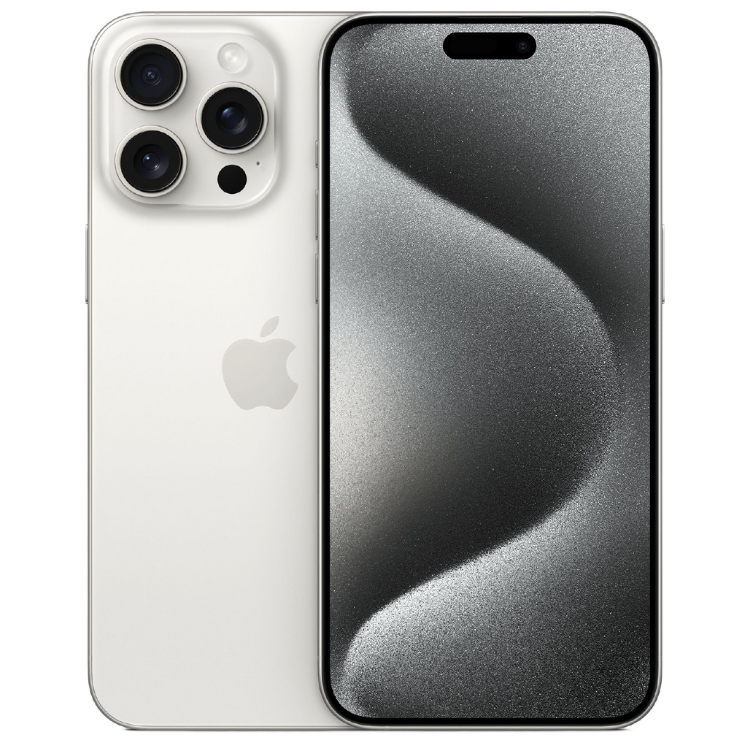 Apple IPHONE 15 PRO MAX E-SIM Titane blanc Guyane Francaise