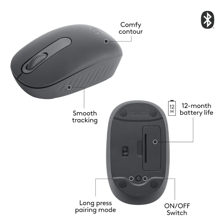 Logitech M196 Souris Sans Fil Bluetooth