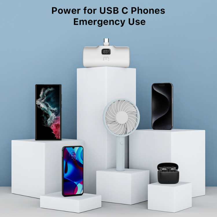 MyBat MyBat Plug+Go Batterie externe 5000mAh USB-C avec support intégré Guadeloupe