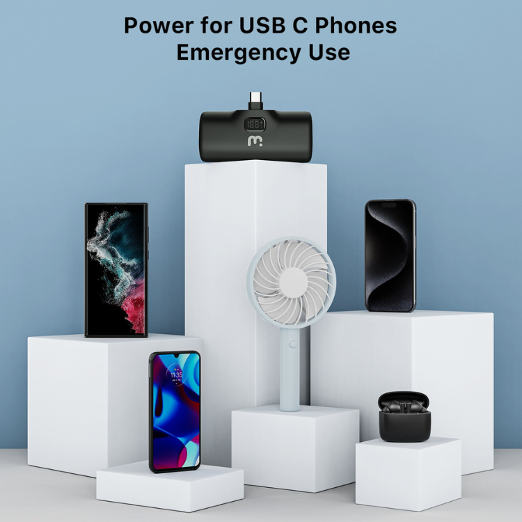 MyBat MyBat Plug+Go Batterie externe 5000mAh USB-C avec support intégré Guadeloupe