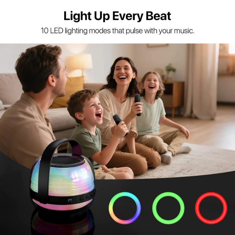 MyBat MyBat Pro Duet Portable Wireless Karaoke Speaker + Mics - Black Guadeloupe