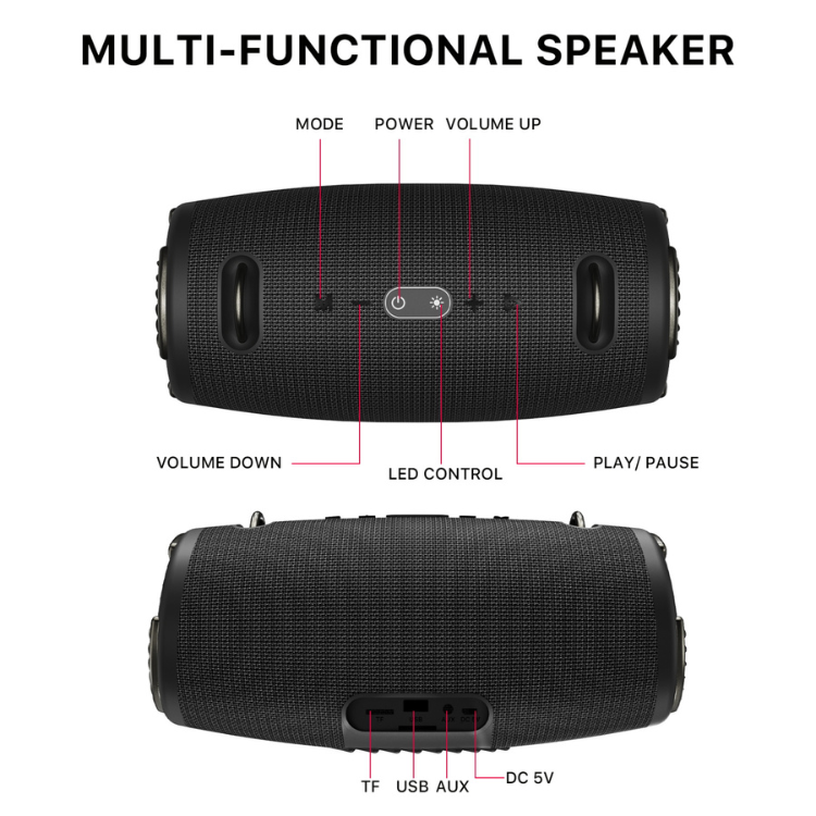 MyBat Pro VibeBuddy Plus Enceinte Bluetooth nomade avec lumières RGB