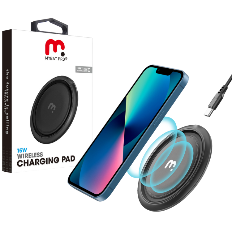 MyBat MyBat Pro Pad Chargeur Sans Fil 15W Noir Guadeloupe