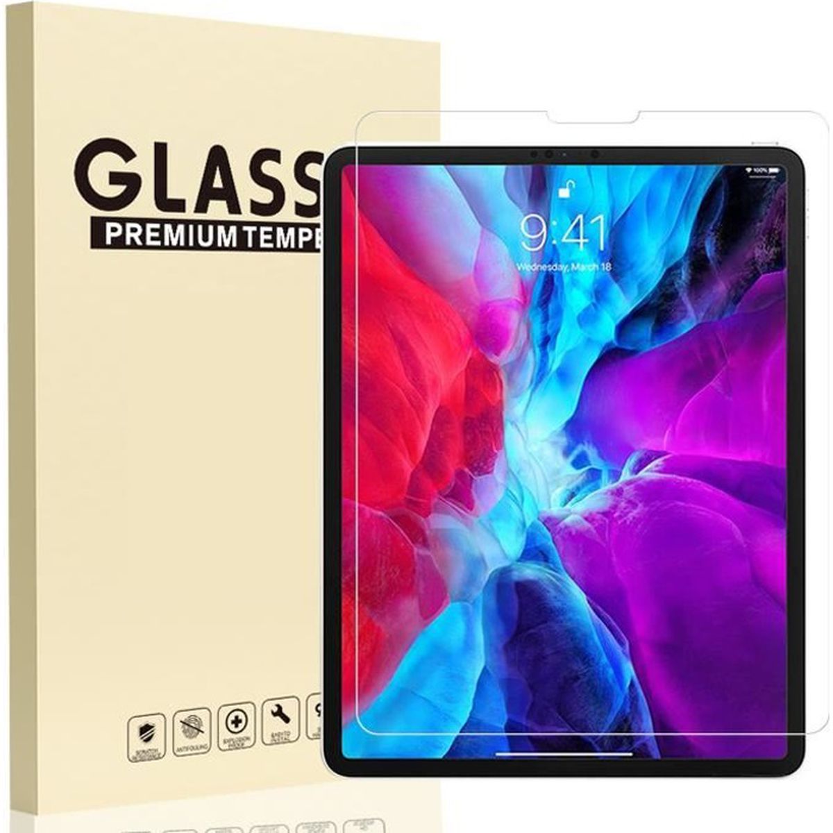 Flip mobile VERRE TREMPÉ POUR IPAD Transparent IPAD PRO 12.9" Guyane Francaise
