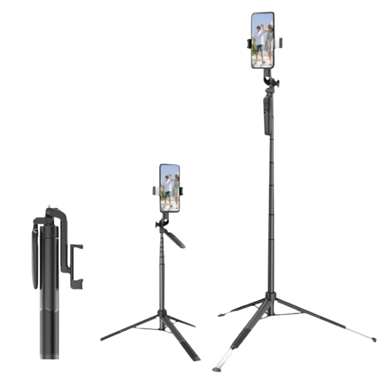 R1L Selfie Support Smartphone with Built-In Lighting 1.7 M - Black