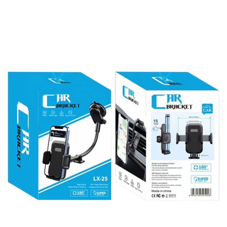 Universal Car Phone Holder with Suction Cup - D-power Z4025 - Black