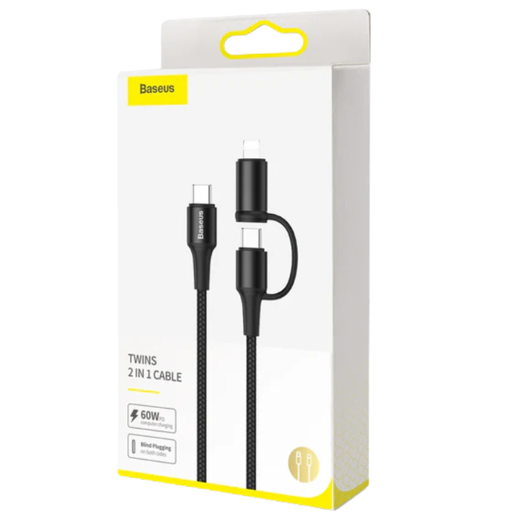 Baseus Twins Cable Usb-c 2-en-1 - 1M