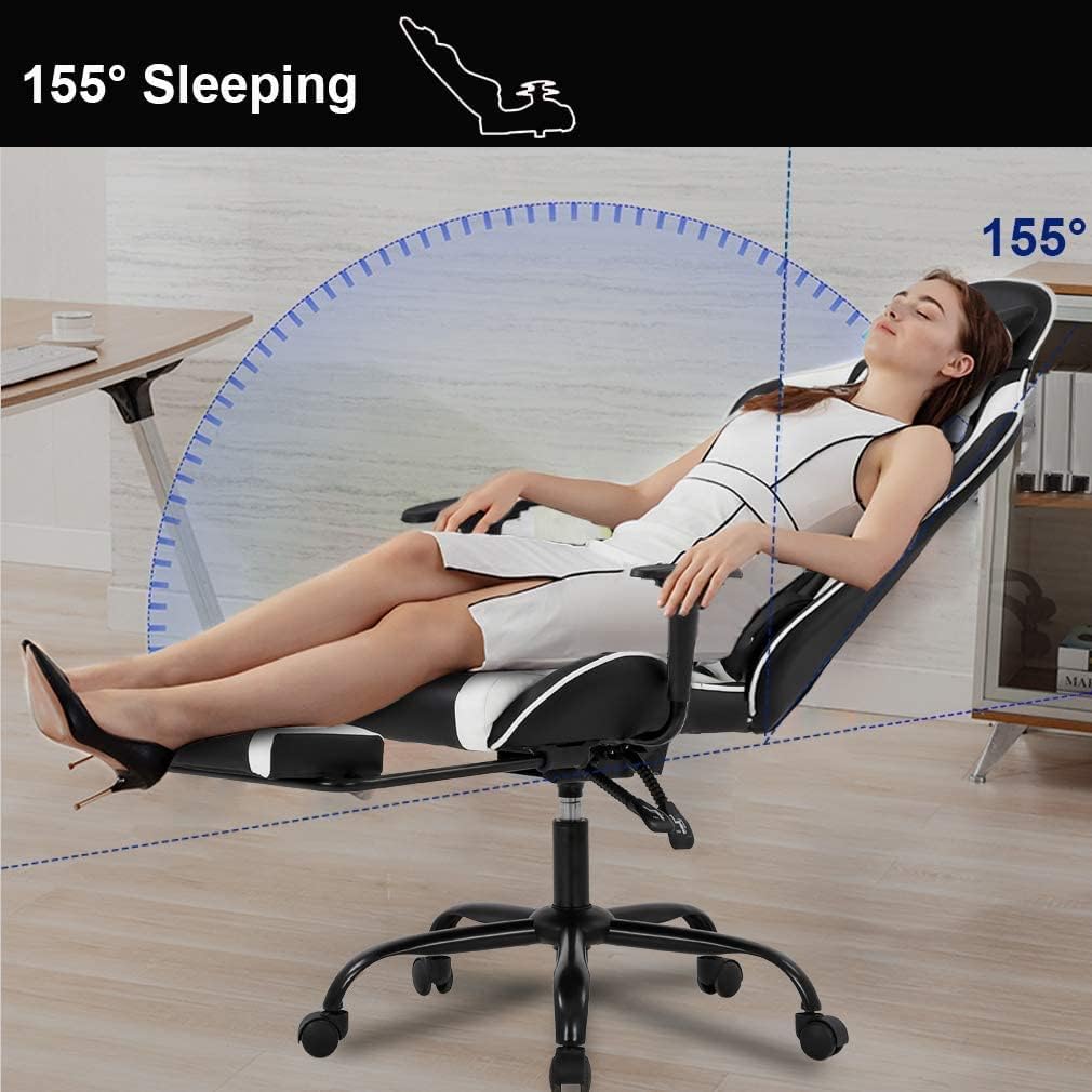 Best Office Chaise de Bureau Gamer avec Repose-pieds Guadeloupe