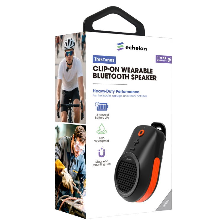 MyBat echelon TrekTunes Clip-On Wearable Wireless Speaker - Black Guadeloupe