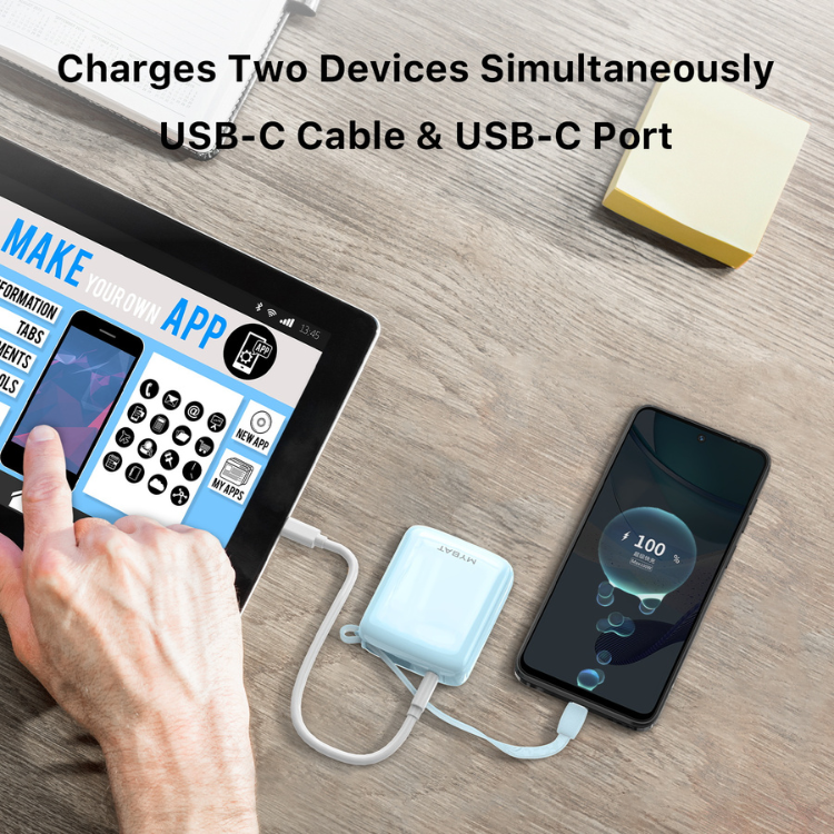 MyBat MyBat PowerLoop Batterie externe 10000mAh avec câble USB-C intégré Guadeloupe