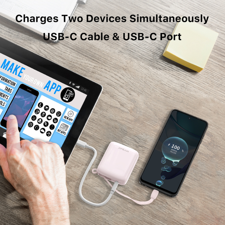 MyBat MyBat PowerLoop Batterie externe 10000mAh avec câble USB-C intégré Guadeloupe