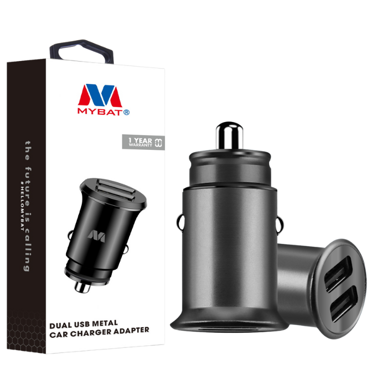 MyBatChargePro Chargeur voiture double USB rapide compact métal