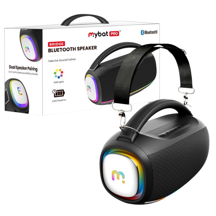 MyBat MyBat Pro Bridge Wireless Speaker - Black Guadeloupe