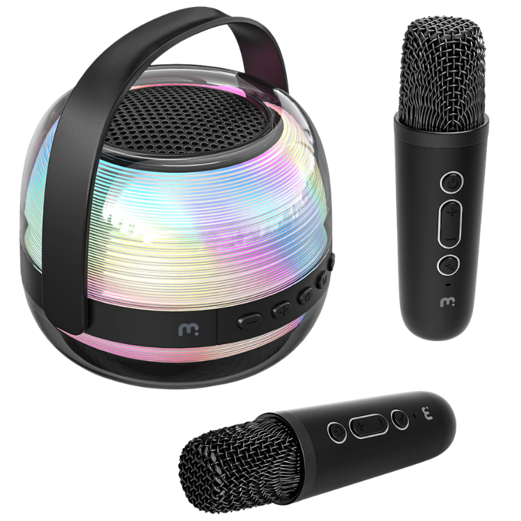 MyBat MyBat Pro Duet Portable Wireless Karaoke Speaker + Mics - Black Guadeloupe