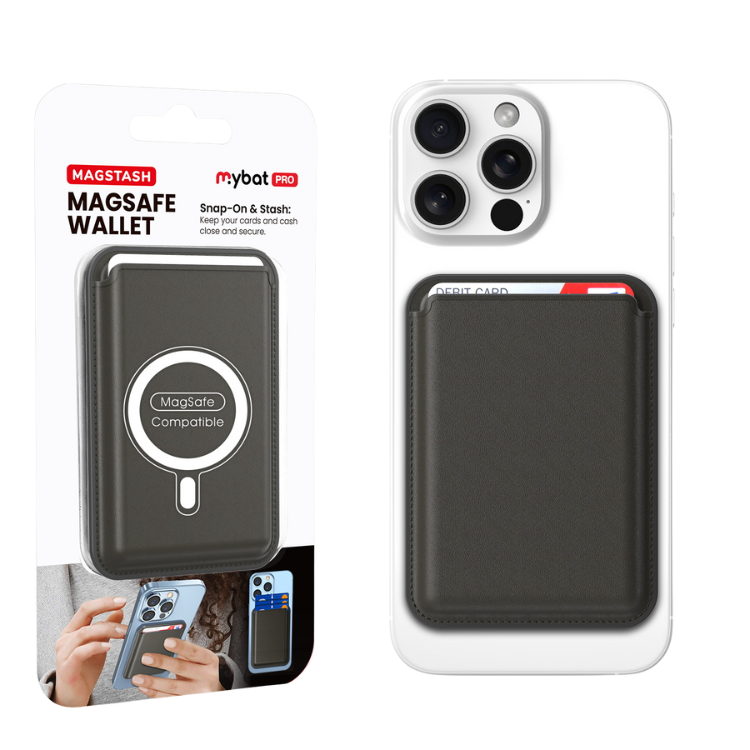 MyBat Pro MagStash – Portefeuille MagSafe aimanté pour cartes & cash