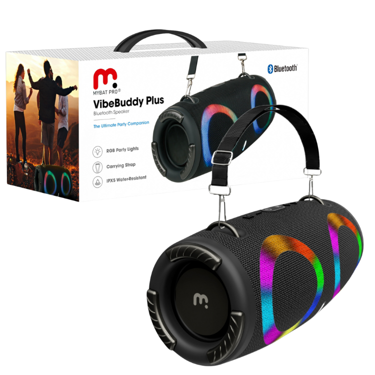 MyBat Pro VibeBuddy Plus  Enceinte Bluetooth nomade avec lumières RGB