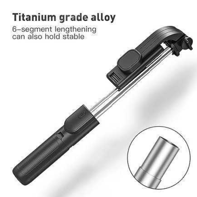 R1L Selfie Support Smartphone with Built-In Lighting 1.7 M - Black